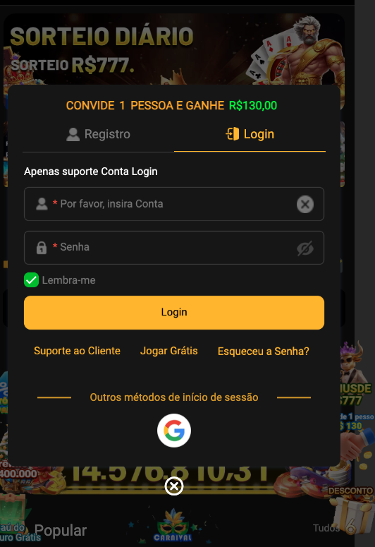 Aplicativo móvel BET68